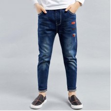 Pull-on ankle jeans
